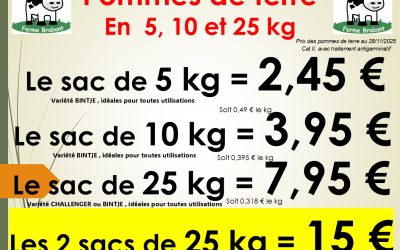 PRIX DES POMMES DE TERRE